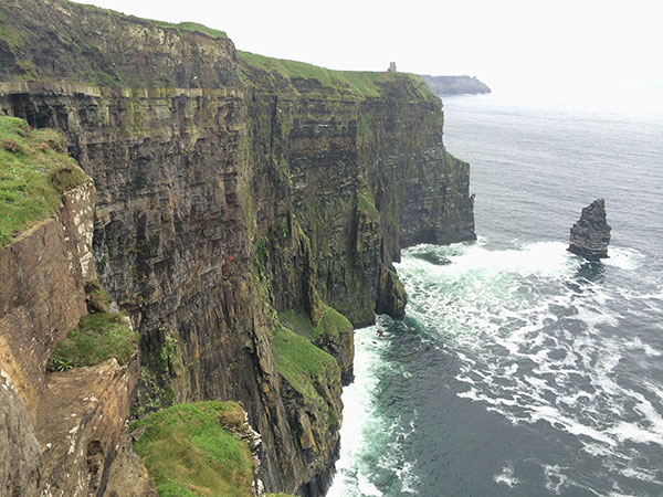 moher cliff with tower